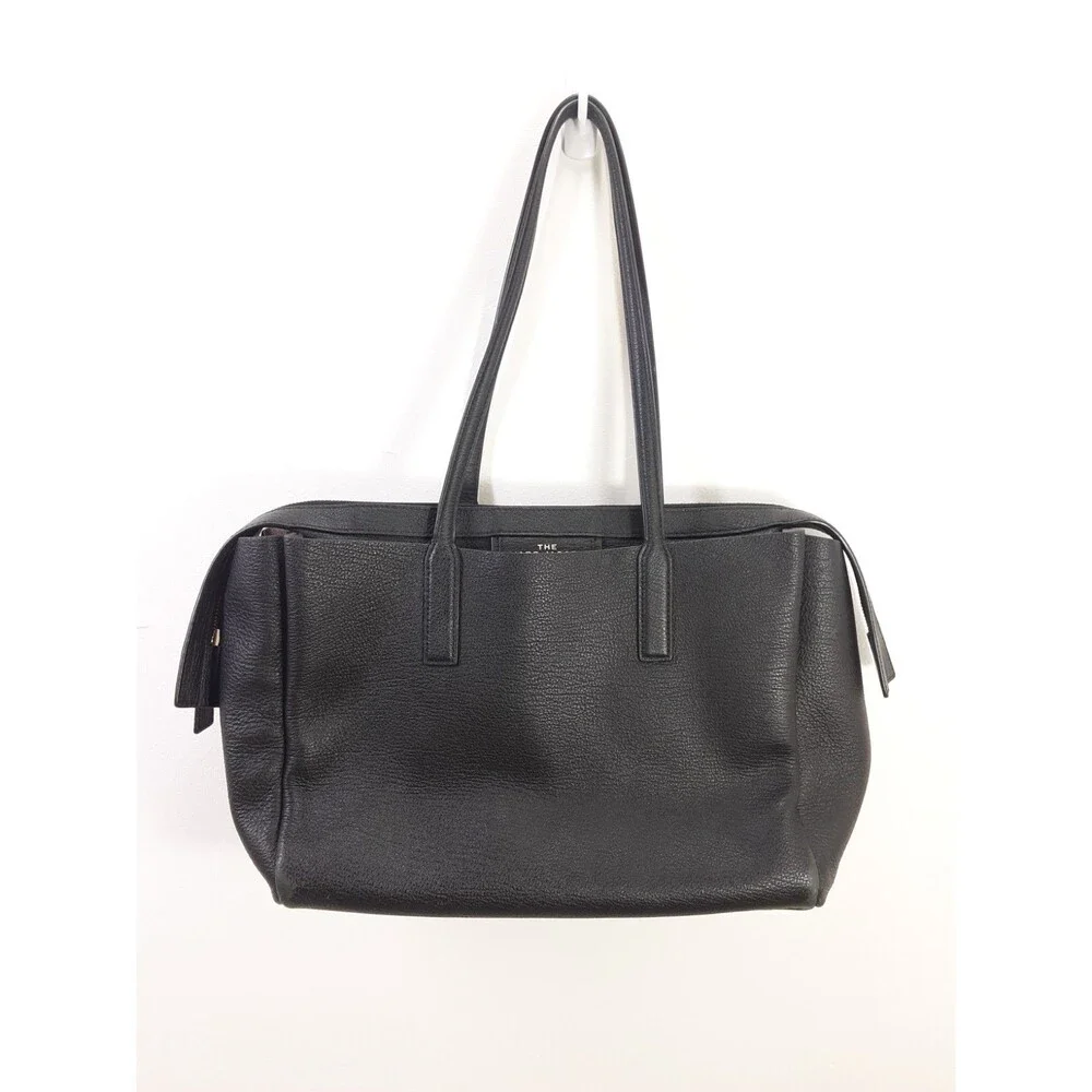 Marc Jacobs The Protege Black Leather Tote Laptop Bag Large Flaw